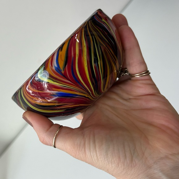 Missoni for target hand blown glass bowl in Missoni pattern. - Picture 2 of 5